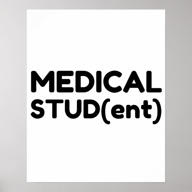 Póster estudiante de medicina (Frente)