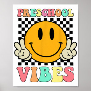 Póster Estudiante De Vibes Retro El Día De La Escuela