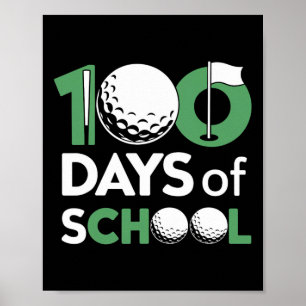 Póster Estudiante Escuela Maestro Niños 100 Días De Escue