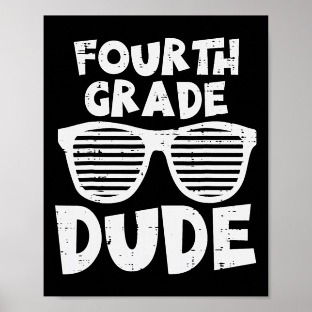 Póster Estudiantes de cuarto grado, alumno de cuarto curs (Frente)