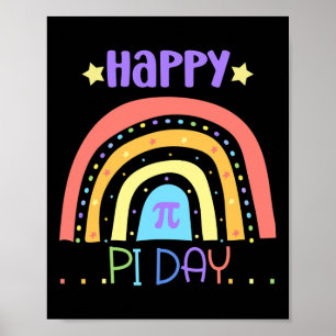 Póster Estudiantes de matemáticas de Pi - Gracioso Feliz