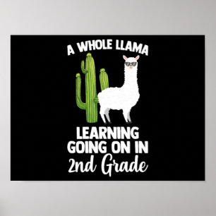 Póster Estudiantes De Segundo Grado De La Escuela Llam