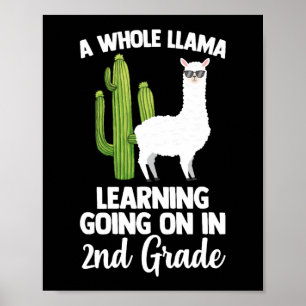 Póster Estudiantes De Segundo Grado De La Escuela Llam