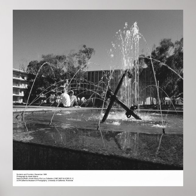 Póster Estudiantes de UCSD y fuente de Ansel Adams (Frente)