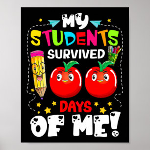 Póster Estudiantes Sobrevivieron A 100 Días De Mi Maestra