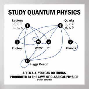 Póster Estudiar Física Quantum Después De Todo Lo Que Pue