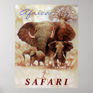 Póster Estudio Africa Safari-Ele