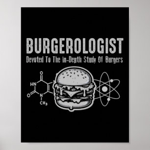 Póster Estudio Burgerólogo De La Graciosidad De Bbq Para