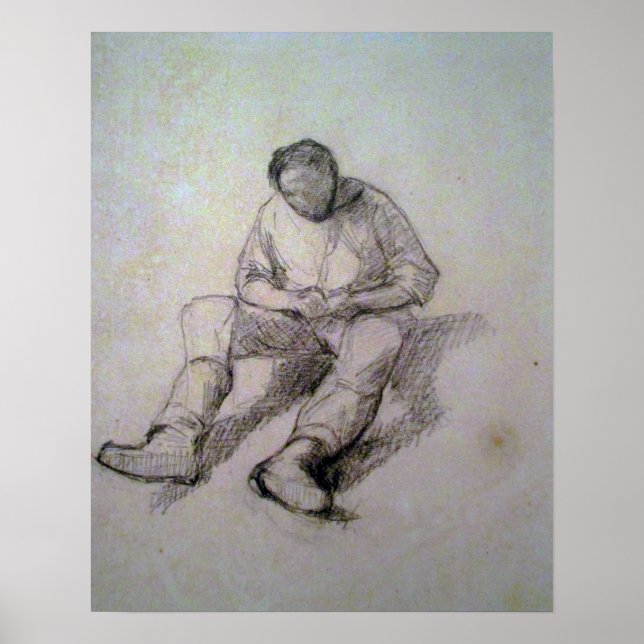 Póster Estudio de Caillebotte (Frente)