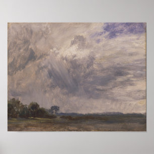 Póster Estudio de cielo nublado - John Constable