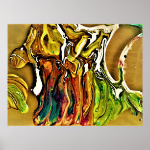 Póster Estudio de color abstracto 10,