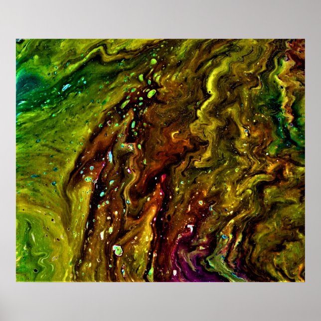 Póster Estudio de color abstracto 11, (Frente)