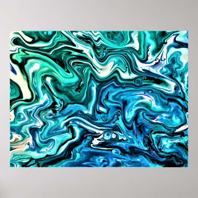 Póster Estudio de color abstracto 123, (Frente)