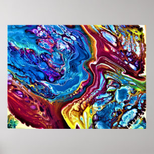 Póster Estudio de color abstracto 147,