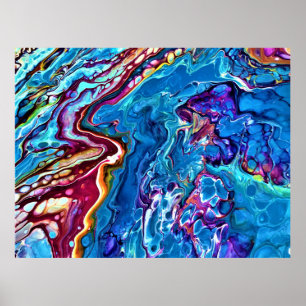 Póster Estudio de color abstracto 148,