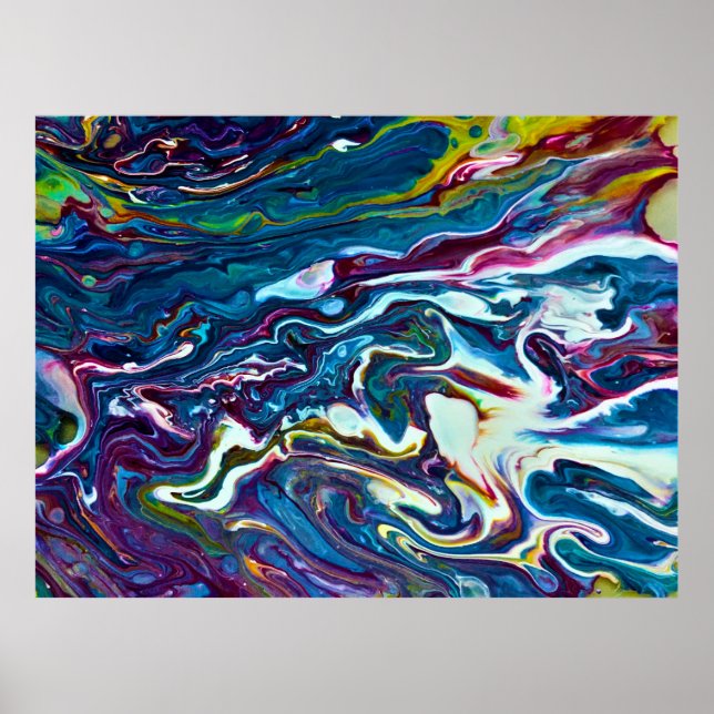 Póster Estudio de color abstracto 151, (Frente)