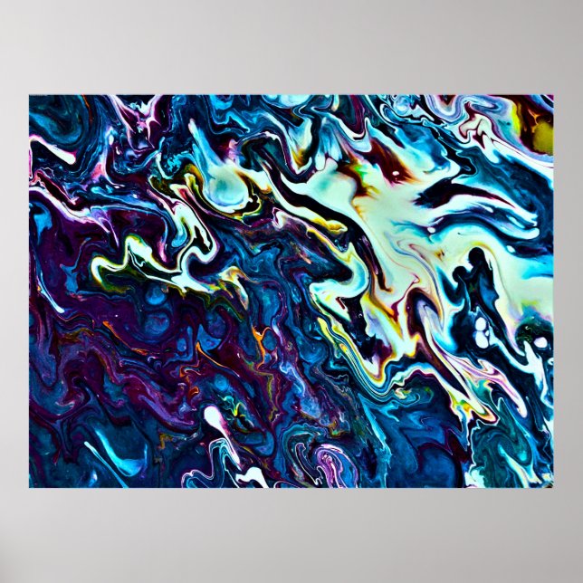 Póster Estudio de color abstracto 153, (Frente)