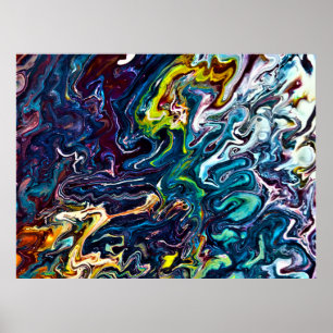 Póster Estudio de color abstracto 155,