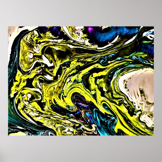 Póster Estudio de color abstracto 16, (Frente)