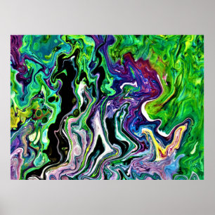 Póster Estudio de color abstracto 173,