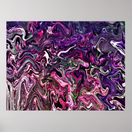 Póster Estudio de color abstracto 191