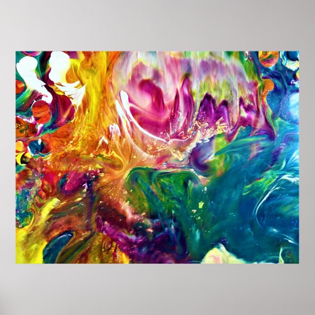 Póster Estudio de color abstracto 2, (Frente)