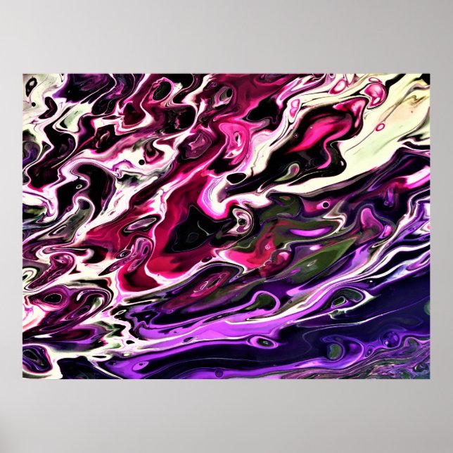 Póster Estudio de color abstracto 200, (Frente)
