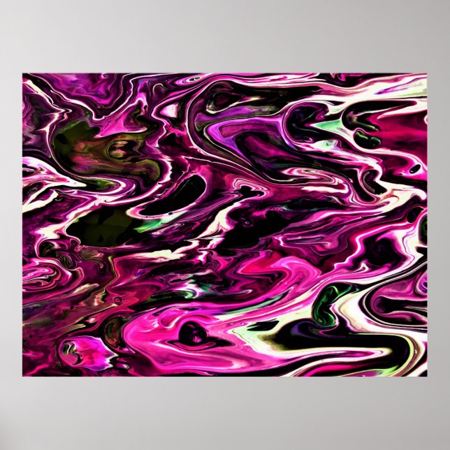 Póster Estudio de color abstracto 208, (Frente)