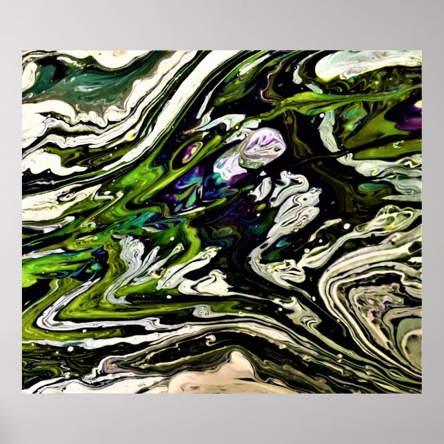 Póster Estudio de color abstracto 21, (Frente)