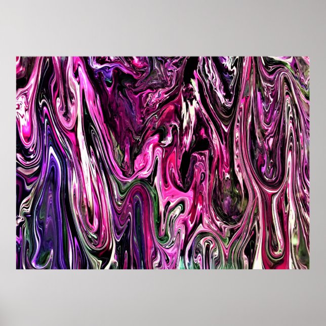 Póster Estudio de color abstracto 214, (Frente)