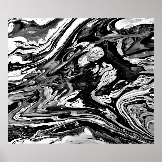 Póster Estudio de color abstracto 21/Noir, (Frente)