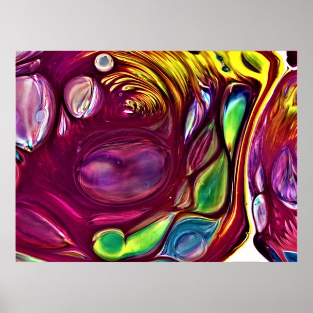 Póster Estudio de color abstracto 220, (Frente)