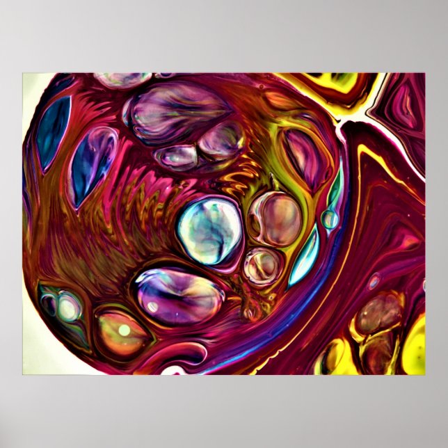 Póster Estudio de color abstracto 224, (Frente)