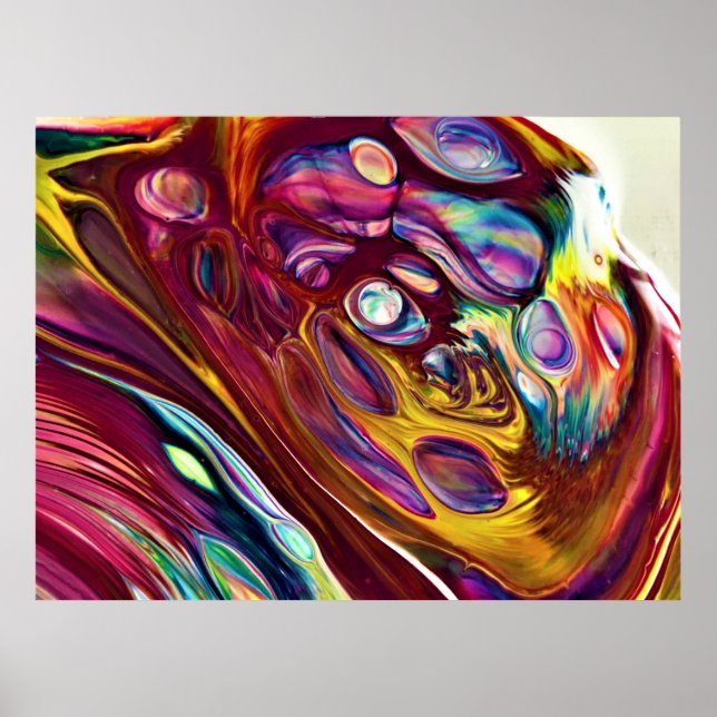 Póster Estudio de color abstracto 225, (Frente)