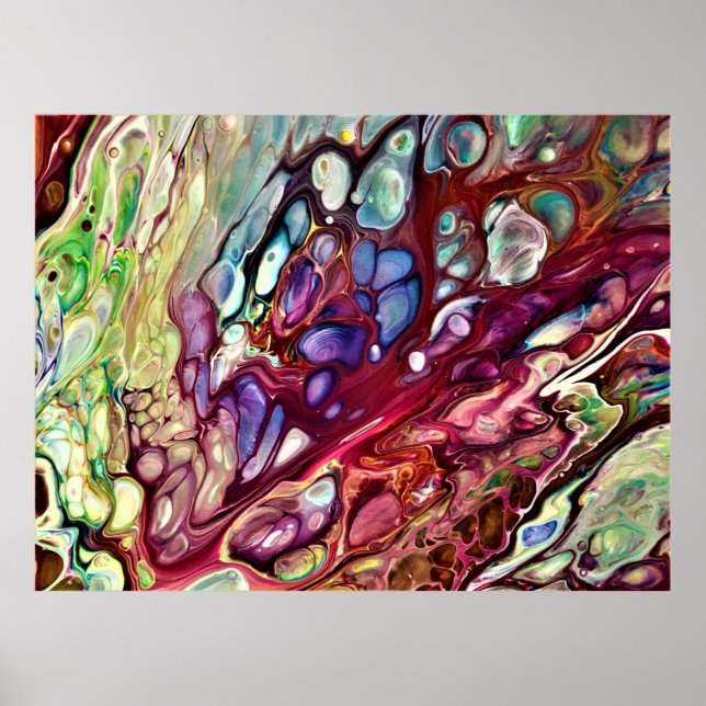 Póster Estudio de color abstracto 231, (Frente)