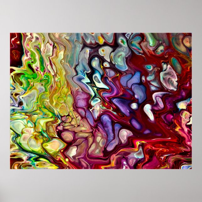 Póster Estudio de color abstracto 232, (Frente)