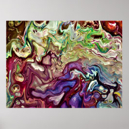 Póster Estudio de color abstracto 233,