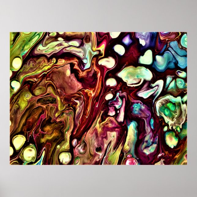 Póster Estudio de color abstracto 234, (Frente)