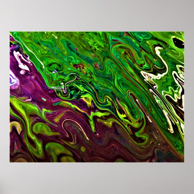 Póster Estudio de color abstracto 241, (Frente)