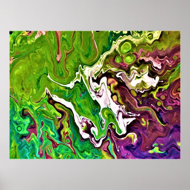 Póster Estudio de color abstracto 245, (Frente)