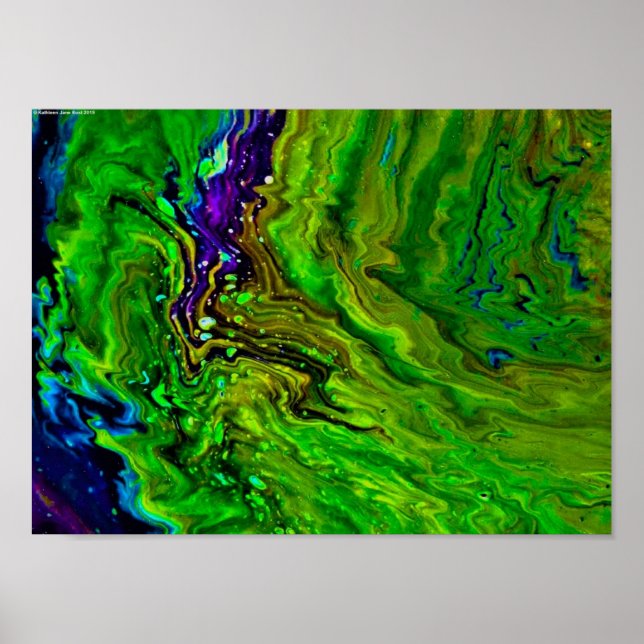 Póster Estudio de color abstracto 25, (Frente)