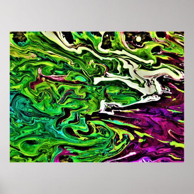 Póster Estudio de color abstracto 257, (Frente)