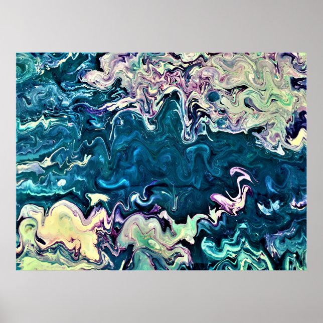 Póster Estudio de color abstracto 260, (Frente)