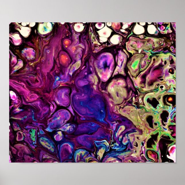 Póster Estudio de color abstracto 261, (Frente)