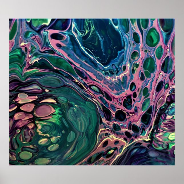 Póster Estudio de color abstracto 275, (Frente)