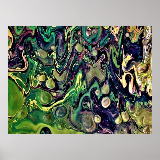 Póster Estudio de color abstracto 290, (Frente)