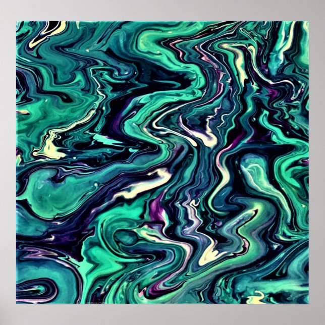 Póster Estudio de color abstracto 297, (Frente)