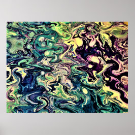 Póster Estudio de color abstracto 301,