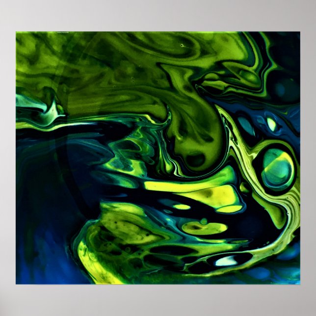 Póster Estudio de color abstracto 302, (Frente)