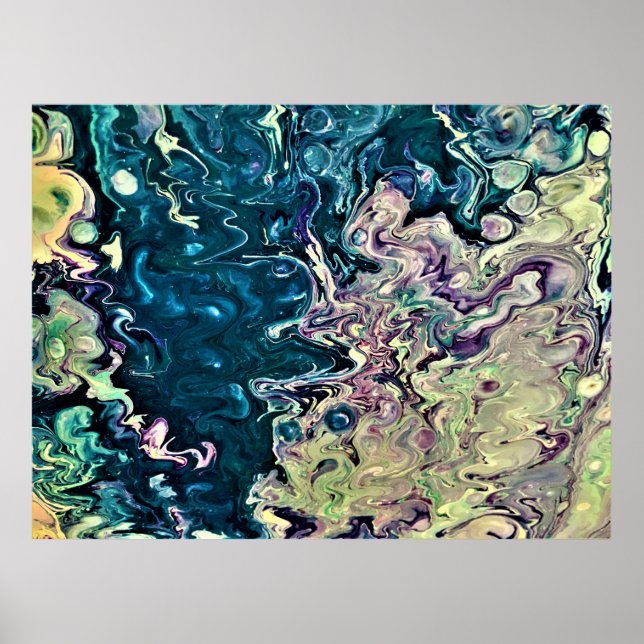 Póster Estudio de color abstracto 303, (Frente)